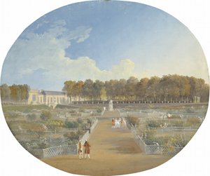 Der Küchengarten des Hôtel de Valentinois in Passy von Alexis Nicolas Perignon