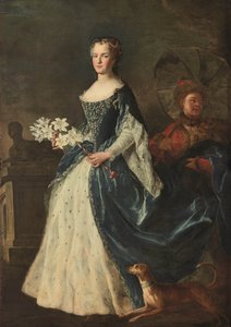 Porträt von Marie Leszczynska, Königin von Frankreich 1703-1768, 1725 von Alexis Simon Belle