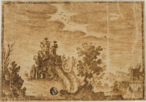 Feenschloss in Landschaft von Alfonso Parigi