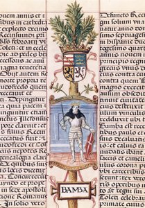 Porträt des Westgotenkönigs Wamba von Alfonso de Cartagena