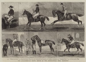 Das anglo-mexikanische Reitturnier in der Agricultural Hall, Islington von Alfred Chantrey Corbould