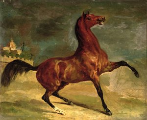 Ein Pferd in einer Landschaft