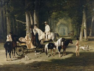 Monsieur und Madame Mosselman und ihre Töchter von Alfred Dedreux