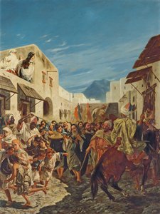 Jüdische Musiker in den Straßen von Tetuan