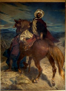 Reconquista: Der Abschied von König Boabdil von Granada. König Boabdil (Abu Abd Allah) übergab die Schlüssel der Stadt an die spanischen Herrscher am 02.01.1492. Gemälde von Alfred Dehodencq (1822-1882) 19. Jahrhundert. Paris, Musée d