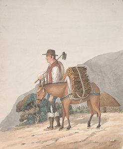 Holzverkäufer, Teneriffa von Alfred Diston