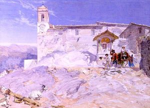 Sta Rocco, Olevano von Alfred Downing Fripp