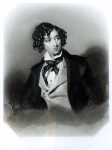 Porträt von Benjamin Disraeli Esquire (1804-81), graviert von H. Robinson, ca. 1840