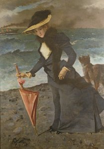 Am Meeresufer, 1891 von Alfred Emile Stevens