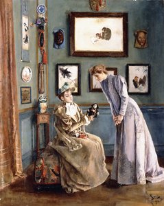 Frauen mit einer japanischen Puppe, 1894