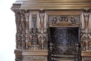 Detail des Sam Wilson Kaminsims, ca. 1908-14 von Alfred Gilbert