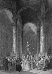 Innenraum der Großen Kathedrale der Himmelfahrt, graviert von T. Higham, 1835 von Alfred Gomersal Vickers