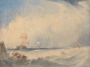 Schiffsszene im Hafen von Dunkerque von Alfred Gomersal Vickers