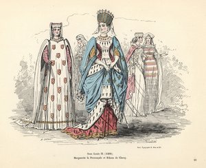 Kostüme von Margarete von Provence und Rikaus von Claroy von Alfred Grevin
