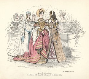 Französische Frauenkostüme der Renaissance