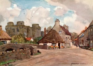 Dorf und Burg von Nunney