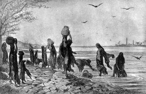 Fellachenfrauen am Ufer des Nils, 1872 von Alfred Henri Darjou