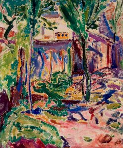 Landschaft mit Haus