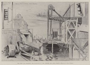 Das neue Silo-Getreidelager und der Aufzug an den London und India Docks von Alfred Hugh Fisher
