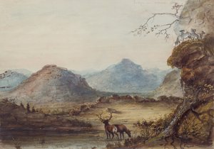 Felsformationen in der Nähe des Sweet Water, um 1837