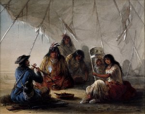 Indische Gastfreundschaft von Alfred Jacob Miller