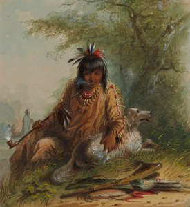 Schlangenindianer und sein Hund