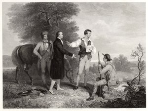 Die Gefangennahme von Major Andre, nach Asher B. Durand, ca. 1846