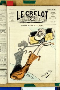 Cover von „Le Grelot“, Nummer 107, Satire in Farben