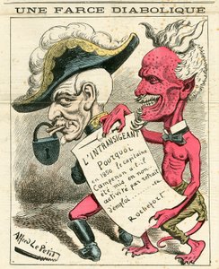 Titelblatt von „Le Grelot“, Nummer 655, Satirisch in Farben von Alfred Le Petit