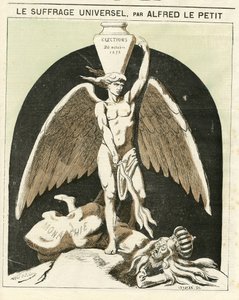 Illustration von Alfred Le Petity (1841-1909) für das Titelblatt von Le Grelot von Alfred Le Petit