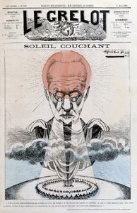 Sonnenuntergang: Victor Hugo - von Alfred Le Pepetit, in „Le Grelot“ vom 11.03.1883