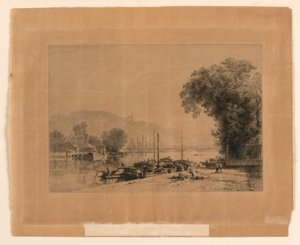 Die Ufer der Seine in Rouen