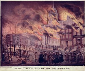 Der große Brand von New York, 1835