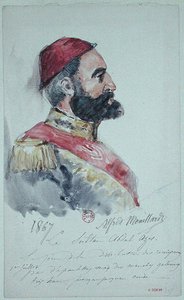 Sultan Abd al-Aziz, 1867 von Alfred Mouillard