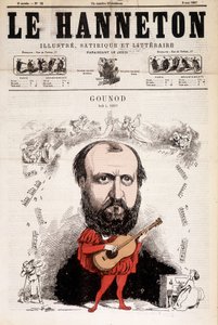 Der Mai 1867 Chabiner. Karikatur von Charles Gounod (1818 - 1893), französischer Komponist. von Alfred le Petit.