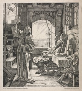 Totentanz: Der Tod als Freund, 1850 von Alfred Rethel