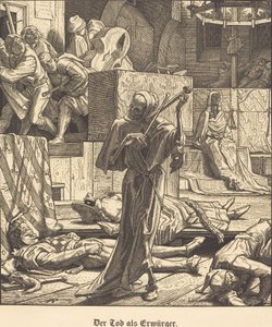 Der Tod als Erwürger von Alfred Rethel