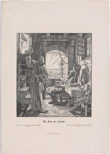 Der Tod als Erwürger von Alfred Rethel