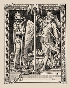 Die Nibelungen. Wie Sir Dietrichs Männer alle getötet wurden, 1840-1841 von Alfred Rethel