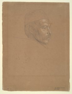 Studie eines Mannes von Alfred Rethel