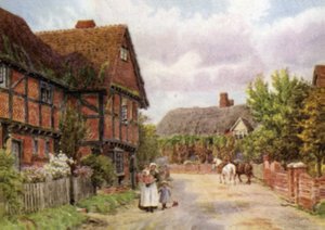 Cottages, East Hagbourne von Alfred Robert Quinton