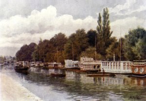 Hausboote an der Folly Bridge, Oxford