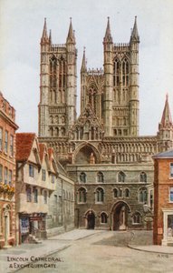Kathedrale von Lincoln und Exchequer Gate