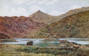 Llyn Llydaw und Snowdon