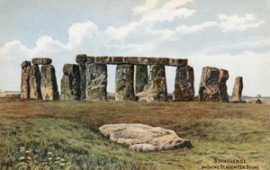 Stonehenge, zeigt den Schlachtstein