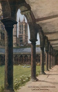 Die Kreuzgänge und Westtürme, Lincoln Cathedral