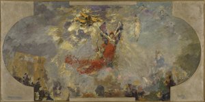 Skizze für das Petit Palais, Südgalerie: Apotheose (zentrales Deckengemälde), zwischen 1906 und 1913
