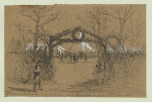 Maj General Butterfields Winterquartiere in der Nähe von Stonemans Schalter an der Eisenbahn nach Aquia Creek
