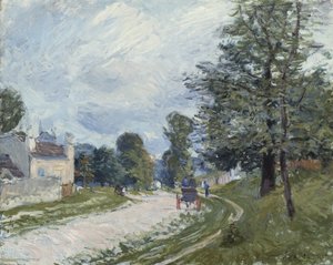Eine Biegung auf der Straße von Alfred Sisley