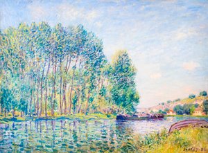 Eine Biegung der Loing bei Moret